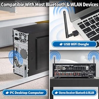 Antenne MIMO bi-bande WiFi 2.4GHz 5.8GHz 3dBi avec polarisation verticale pour routeur WiFi Adaptateur USB