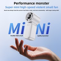 Mini ventilateur portable rechargeable avec écran LED, réglable, refroidissement par compression de glace, électrique, alimenté par batterie