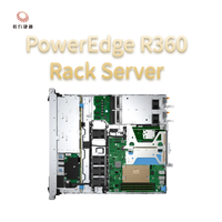 خادم أصلي من نوع Dell PowerEdge R360 1U مع معالج Intel Xeon E-2436 وذاكرة DDR5 سعة 16 جيجابايت × 2 وقرص SSD ووحدة تحكم PercH355 وشبكة إيثرنت 2 × 1 جيجابت ومزود طاقة 600 واط × 2