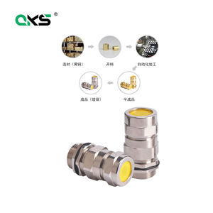 Presse-étoupe <span class=keywords><strong>Millet</strong></span> certifiée Atex en laiton blindé, étanche IP65, pour câble basse tension antidéflagrant, connecteur de câblage - Product Image 3