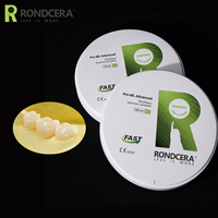 Disco de Zirconia Multicapa Rondcera Pro-ML Advanced 800MPa-1250MPa para Coronas Instantáneas con Alta Resistencia a la Flexión