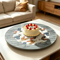 Support de présentation de gâteaux en verre trempé moderne et personnalisable, avec 3 étagères, design suspendu, montage facile, élégant pour cupcakes