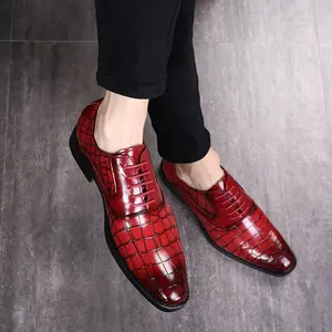 Vente en gros, chaussures de bureau formelles en cuir pu, 2019, mocassins à coupe basse et à bout pointu, SS0526