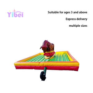 Toro Meccanico Gonfiabile Commerciale, Gioco di Rodeo, Materiale PVC Rosso/Nero, Dimensioni 4m/5m, Attrazione per Parchi Divertimento - Product Image 6