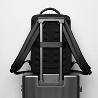 Sac à dos d'affaires haut de gamme pour homme, doublure en polyester PU, bretelles incurvées, réduction de la charge, capacité de 20 à 35 L