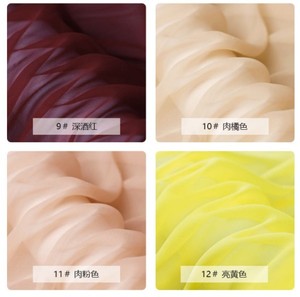 Pianura tinta in magazzino 114 centimetri 100% di seta 8mm georgette di seta tessuto rotolo - Product Image 5