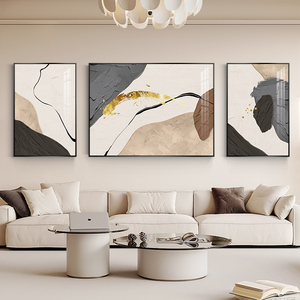 Simplicity Abstract Design Living Room Decoration Triptych <b>Frame</b> <b>Painting</b> Wall Art Crystal Porcelain <b>Painting</b> House Decor Luxury - Product Image 6