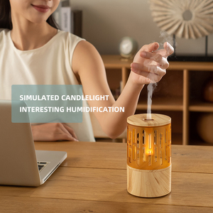 Mới Sáng Tạo Ngọn Lửa Khử trùng Máy Hộ Gia Đình Văn Phòng USB Độ Ẩm Siêu Âm Ánh Sáng Ban Đêm Hương Thơm Phun Mát Sương Khuếch Tán - Product Image 3