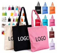 Sac fourre-tout en toile de coton vierge en gros, personnalisable avec logo imprimé, multicolore, réutilisable pour le shopping