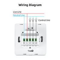 Interruptor de Luz Inteligente Zigbee LangYeao, Estándar EU/UK, 10A 600W, Vidrio Templado, Compatible con Tuya, Alexa y Google Home