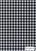 Nappe classique en polyester résistante à la chaleur, facile à nettoyer, à carreaux vichy noir et blanc, pour table à manger