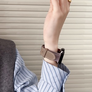 Correa de Reloj de Cuero Genuino de Alta Calidad para <span class=keywords><strong>iWatch</strong></span> Serie 10, Brazalete Deportivo de 22 mm de Ancho para Reloj Inteligente - Product Image 6