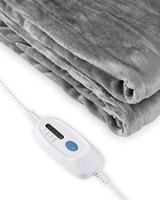 Nouvelle couverture électrique pliable créative 2023 pour thérapie, en flanelle chauffante, 4 niveaux de chauffage, arrêt automatique après 10 heures, lavable