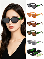 Nouvelles Lunettes de Soleil Polarisées UV400 Carrées Vintage en Acétate à Monture Complète, Design 2026, pour Hommes et Femmes au Quotidien