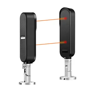 Wireless 2 trave integrato staffa sensore fotocellula a batteria rilevatore a raggi infrarossi sistema di allarme domestico di sicurezza