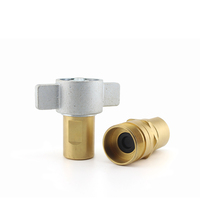 Raccord rapide hydraulique en laiton à verrouillage fileté LB, double coupure, interchangeable PARKER 6100 pour camion benne et forage mobile