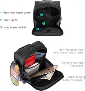 Free sample Waterproof 3L Scooter <b>Folding</b> Bike Balance Front <b>Bag</b> Handlebar <b>Bag</b> Kick Scooters Universal Hard EVA Case - Product Image 2