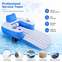 Balsa Flotante Inflable Doble de PVC para Adultos, para Uso en Piscinas, Modelo 167/109cm