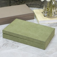 Ensemble de jeu en cuir élégant et moderne de luxe avec organisateur en bois imperméable et design Art Déco interactif, couleur personnalisée