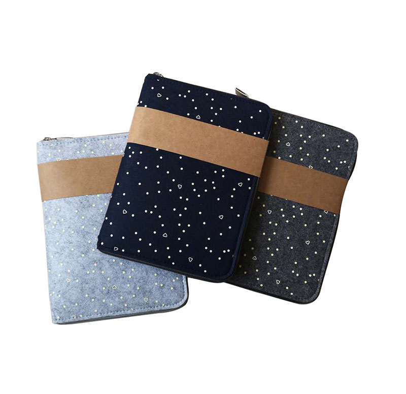 Чехол-книжка из войлока для влюбленных, подарочный набор, чехол для заметок, цветные школьные мягкие чехлы формата А5 для учебников