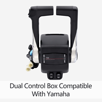 Accesorios para Barcos: Caja de Control Lateral de Control Simple/Doble Compatible con Motores Fuera de Borda Yamaha (Control de Aceleración y Arranque)
