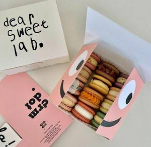 Tùy chỉnh thân thiện với môi hộp bánh | phân hủy sinh học gấp <span class=keywords><strong>Cookie</strong></span> bao bì | bán buôn Donut/Biscuit hộp với logo - Product Image 2