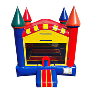 Château gonflable classique aux couleurs primaires, qualité commerciale, pour fêtes en plein air - Product Image 3