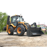 Livraison Gratuite - Tracteur Compact Certifié Sécurité avec Chargeur et Pelle Arrière 4x4 - Mini Tracteur Compact avec Chargeur et Pelle Arrière