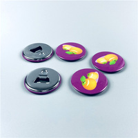 Pin Promocional Personalizado con Sublimación, Impresión de Logotipo en Blanco, Pin de Metal, Abrebotellas de Hojalata de 58 mm con Imán