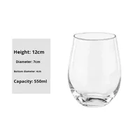 Verres à whisky très demandés 300ml 380ml 550ml 700ml – Gobelet en verre simple paroi effet cristal, résistant à la chaleur pour usage domestique et jus de fruits