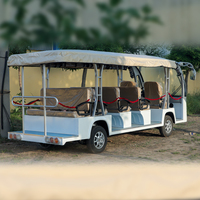 China hizo 14 asientos Open-Top Sightseeing Electric Convertible Bus Henan Probox Navigation Carritos de golf para niños en venta