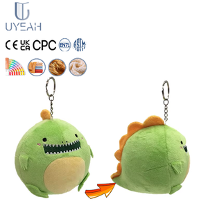 Uyeah CE EN71 Llaveros de Peluche Personalizados de Algodón Suave con Diseño de Mini Dinosaurio, Anime, Kawaii, Dragón y Animal de Peluche - Product Image 1