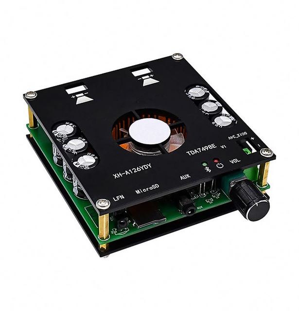BOM XH-A126 160Wx2 Blue Tooth 5.0 Digital Power Amplifier Board Stereo TDA7498E Amplifiers AUX TF AMP Remote Control 12v 24v