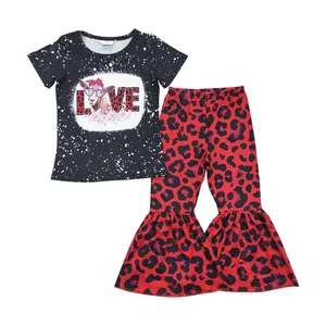2023 valentine's day Top toddler clothes RTS wholesale no MOQ kids boutique clothing toddler girl 2023 valentines outfit kids