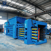 Presse à balles horizontale hydraulique entièrement automatique et efficace avec PLC pour le recyclage du papier, du carton et du plastique usagés