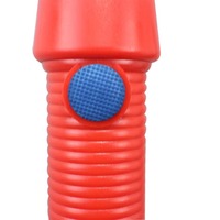 CITICITY ST-360R 360mm Bâton de signalisation routière entièrement rouge fluorescent, rétroréfléchissant de qualité diamant, rechargeable, pour circulation simple ou rapide