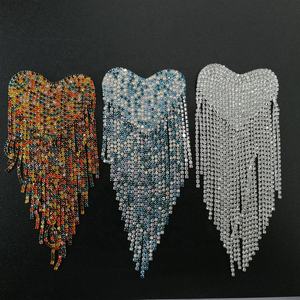 ZSY luxe Punk vent manteau costume bricolage mode gland Badge épaulettes épaule patchs gland perlé épaulette - Product Image 1