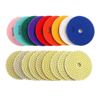 Disques de polissage diamantés industriels de 4 pouces, tampons abrasifs pour meuleuse d'angle, pour le ponçage et le polissage des surfaces en pierre et en verre