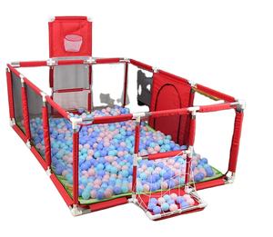 คอกเด็กเล่นแบบอเนกประสงค์พับได้ทันสมัยวัสดุออกซ์ฟอร์ดเป็นมิตรกับสิ่งแวดล้อมทนทานสำหรับการใช้งานในห้องนอนกลางแจ้ง - Product Image 1