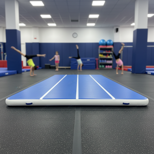 Tappetino Gonfiabile Professionale per <span class=keywords><strong>Ginnastica</strong></span>, Air Track con Pompa Elettrica, Materiale DWF Drop Stitch per Palestra/Casa/Allenamento - Product Image 1