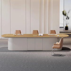 Table de conférence ovale, table de négociation et table de conférence combinée, mobilier de bureau simple et moderne - Product Image 4