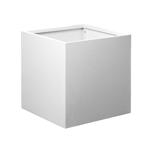 White <b>Square</b> Stainless Steel Flower <b>Pot</b> Modern American Farmhouse Design 51L Capacity Indoor/Outdoor Planter for Home Decor Gnee - Product Image 2