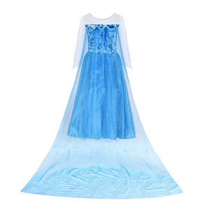 Costume de carnaval de Noël pour tout-petits, robe de fête d'anniversaire avec paillettes, déguisement de princesse <span class=keywords><strong>Elsa</strong></span> pour filles - Product Image 4