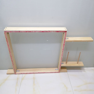 <strong>Tufting</strong> <strong>Gun</strong> Frame Wooden <strong>Rug</strong> Making Frame Kit Carpet Tuft Frame Suitable for Electric Carpet <strong>Gun</strong> Tabletop Display - Product Image 5