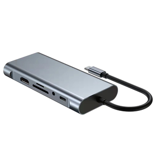 11 in 1 çoklu tip <span class=keywords><strong>C</strong></span> USB3.0 * 2 + + USB2.0 * 2 + <span class=keywords><strong>USB</strong></span>-<span class=keywords><strong>C</strong></span> PD şarj + 4K HD + SD + TF + 3.5mm ses + 1000mbps + VGA <span class=keywords><strong>USB</strong></span>-<span class=keywords><strong>C</strong></span> Hub adaptörü - Product Image 5