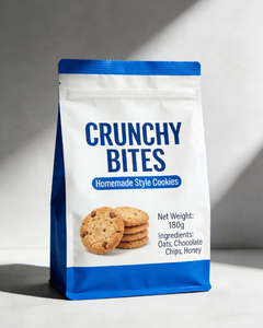 Muestra Gratuita de Bolsa Personalizada con Fondo Plano, Apta para Alimentos, para Empacar Galletas, Resistente a la Humedad, Fresca, Duradera, Segura y con Sellado Robusto - Product Image 2