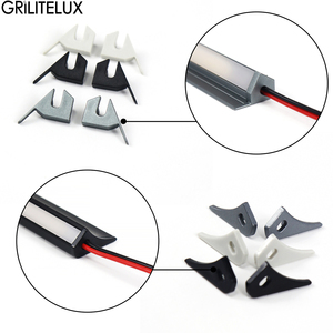 Profilé en aluminium LED oblique à 45 degrés encastré à l'avant pour éclairage de présentoirs, bibliothèques et armoires - Product Image 6