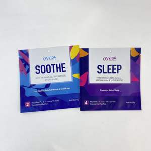 Piccola Bustina in <span class=keywords><strong>Plastica</strong></span> Termosaldabile con Interno in Alluminio per Confezione <span class=keywords><strong>di</strong></span> Vitamina B12, Cerotti per il Sonno, Sacchetto Bustina - Product Image 4