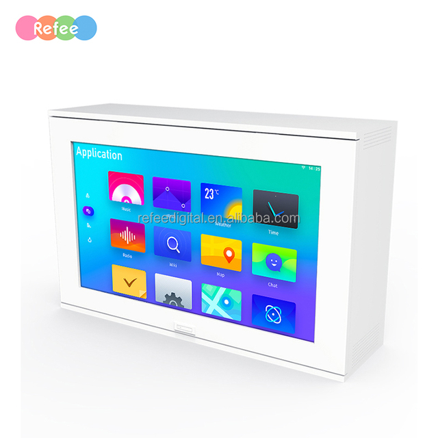 Custom 32" 49" 55" Interactive Transparent Box Touch Screen showcase Advertising Player Lcd Display