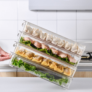 Transparent Stackable <b>Storage</b> Box Rectangle Clip On Lid Food <b>Storage</b> <b>Container</b> <b>For</b> <b>Kitchen</b> Refrigerator - Product Image 4